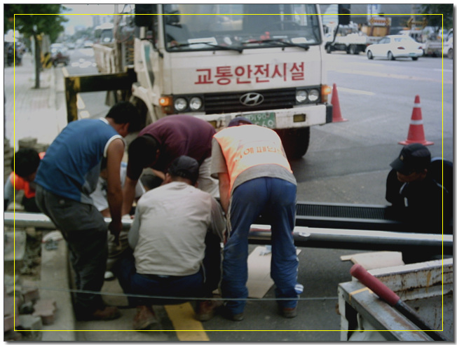 주차단속전광판 작업사진1 